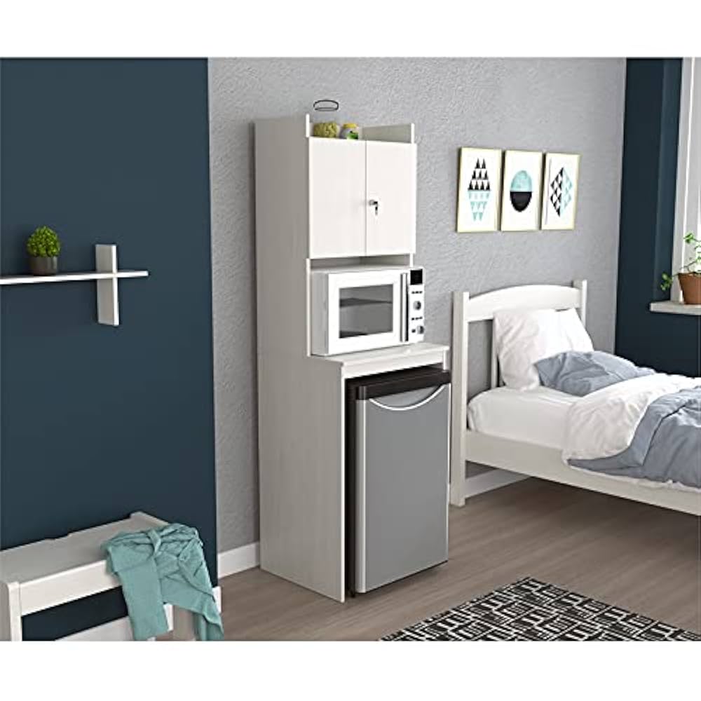 Trent Home Engineered Wood Mini Refrigerator/Microwave